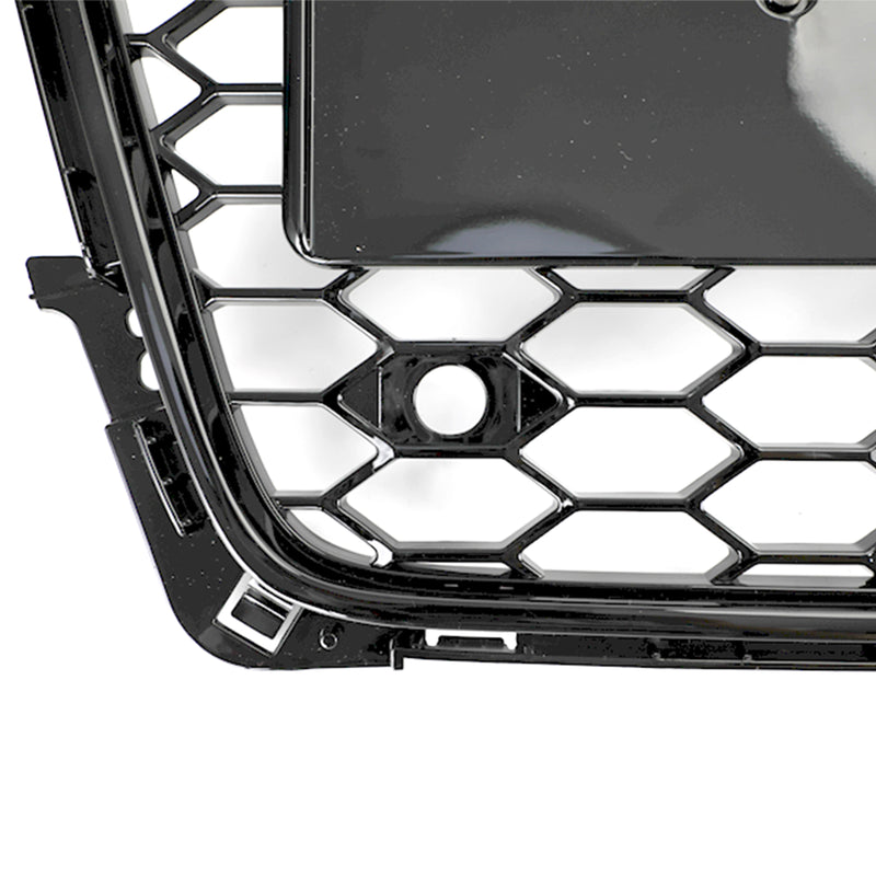 RS4 Style Bikakemönster Sportgrill Front Grill Passar Audi A4 S4 B8 2009-2012