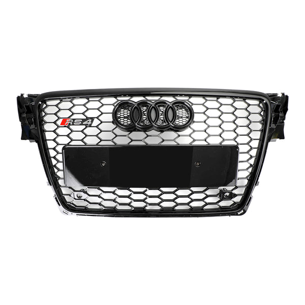 RS4 Style Honeycomb Sport Mesh Hex Grill Grill sopii Audi A4/S4 B8 2009-2012