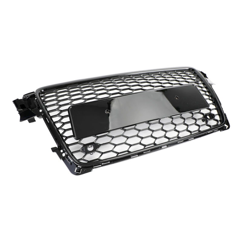 Parrilla delantera deportiva con patrón de panal estilo RS4, compatible con Audi A4 S4 B8 2009-2012
