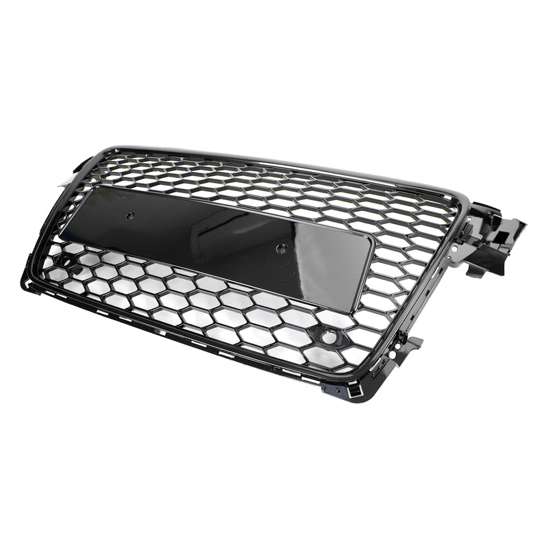 Parrilla delantera deportiva con patrón de panal estilo RS4, compatible con Audi A4 S4 B8 2009-2012