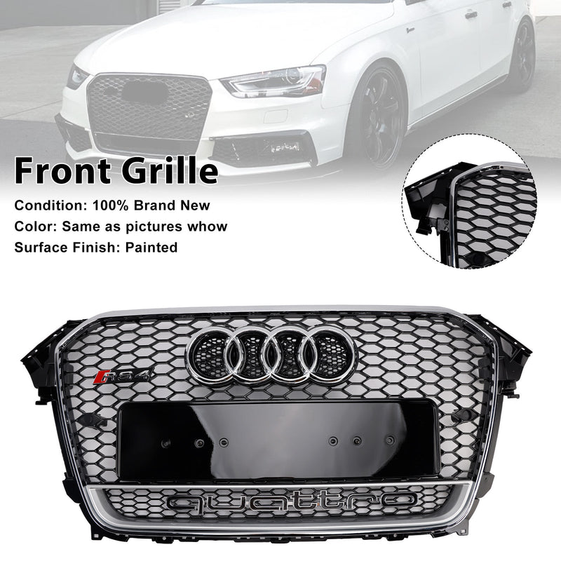 2013–2016 Audi A4 S4 B8.5 mit Kühlergrill im Quattro RS4-Stil für die Frontstoßstange