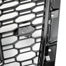 RS4 Style kuusikulmainen säleikkö sopii Audi A4 S4 B9 2017-2019 mustaan