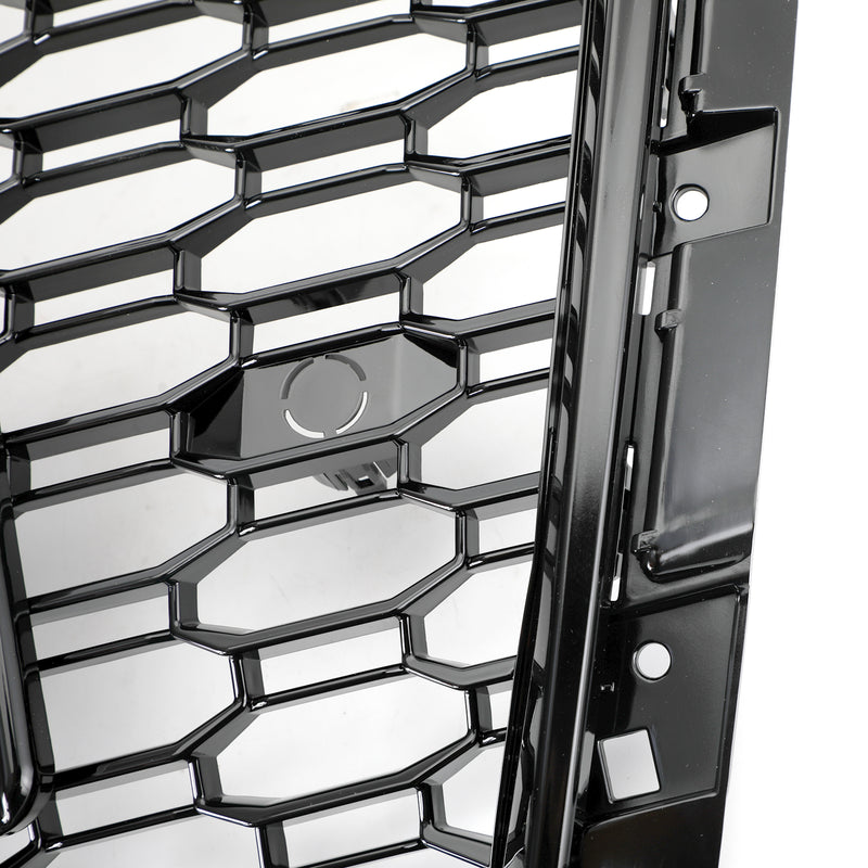 RS4 Style kuusikulmainen säleikkö sopii Audi A4 S4 B9 2017-2019 mustaan