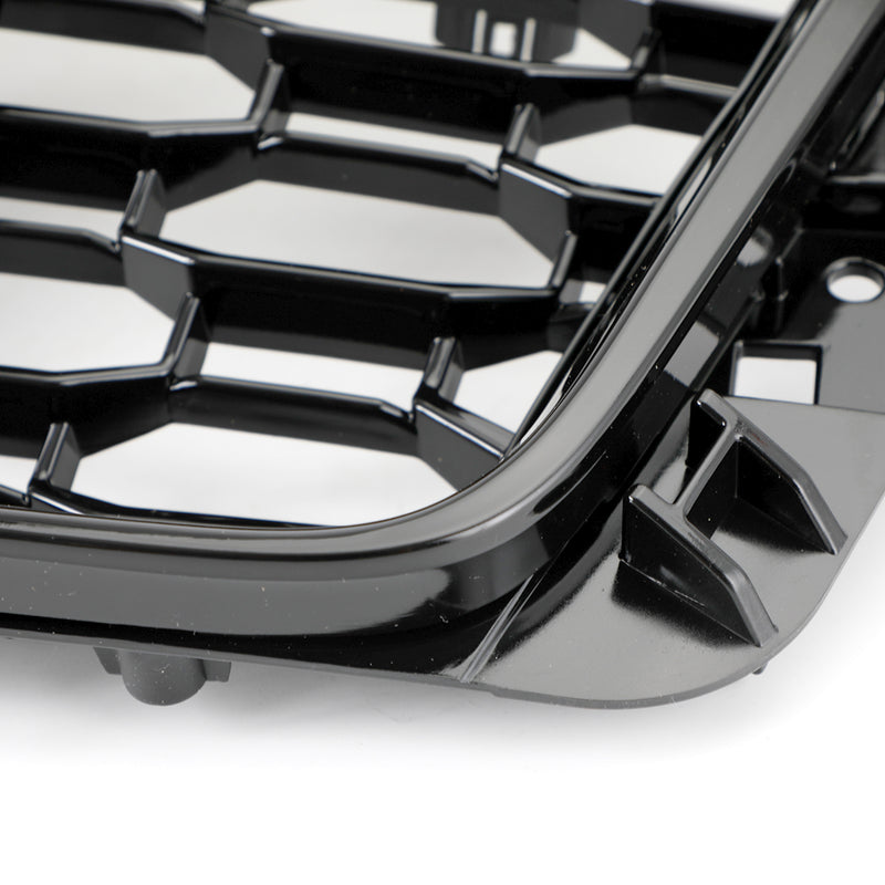 RS4 Style kuusikulmainen säleikkö sopii Audi A4 S4 B9 2017-2019 mustaan