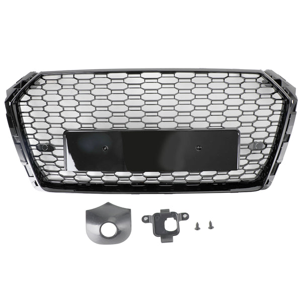 Audi A4 S4 B9 2017-2019 RS4 Stil Sechseck Gitter Grill Passend Schwarz