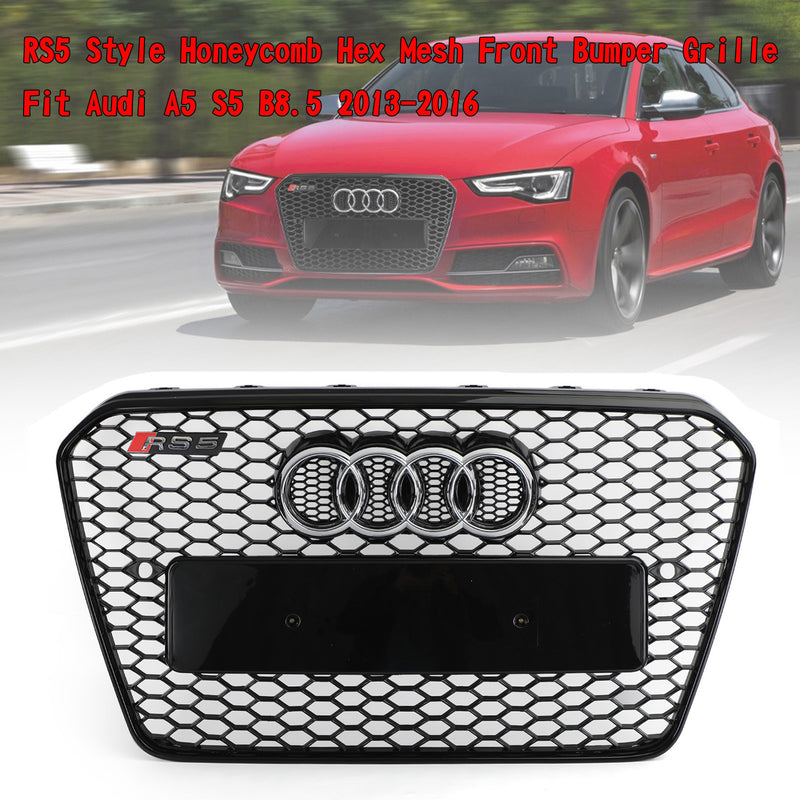 RS5 Honeycomb Sixth Mesh puskurin säleikkö Fit Audi A5 S5 B8.5 2013-2016