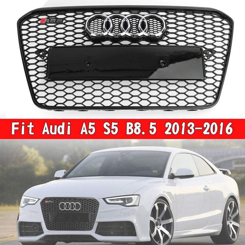 RS5 Honeycomb Sixth Mesh puskurin säleikkö Fit Audi A5 S5 B8.5 2013-2016