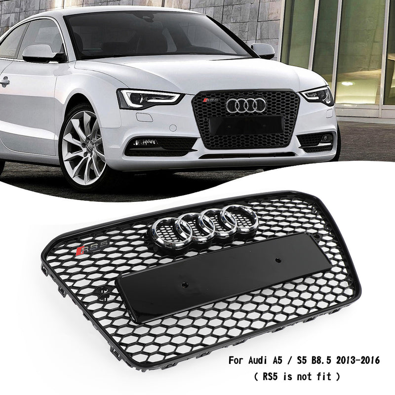 RS5 Honeycomb Sixth Mesh puskurin säleikkö Fit Audi A5 S5 B8.5 2013-2016