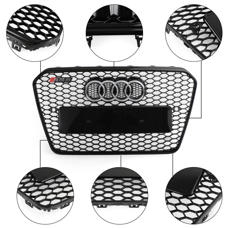 RS5 Honeycomb Sixth Mesh puskurin säleikkö Fit Audi A5 S5 B8.5 2013-2016