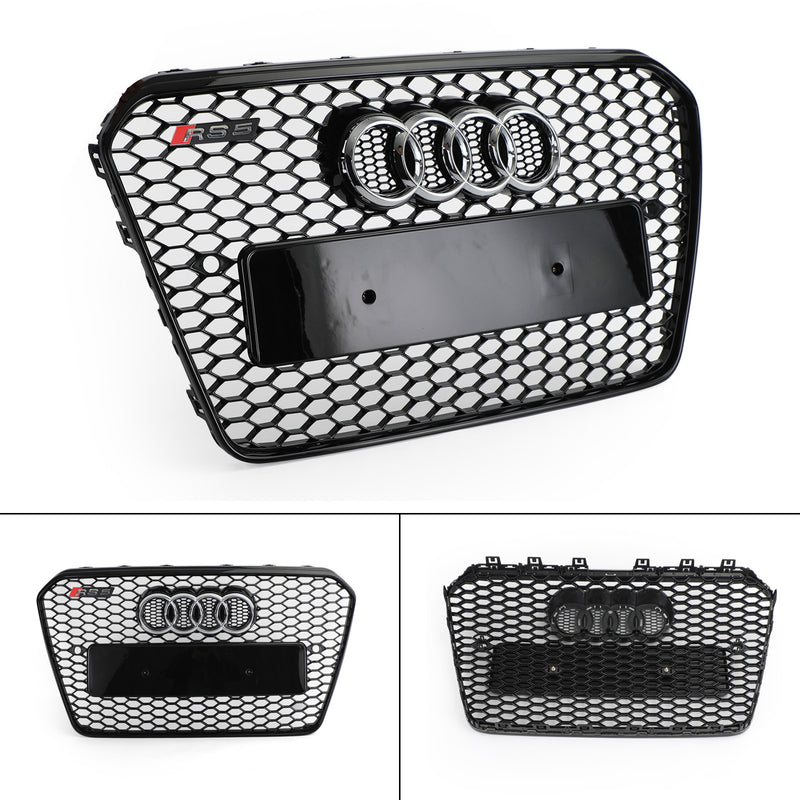 RS5 Honeycomb Sixth Mesh puskurin säleikkö Fit Audi A5 S5 B8.5 2013-2016