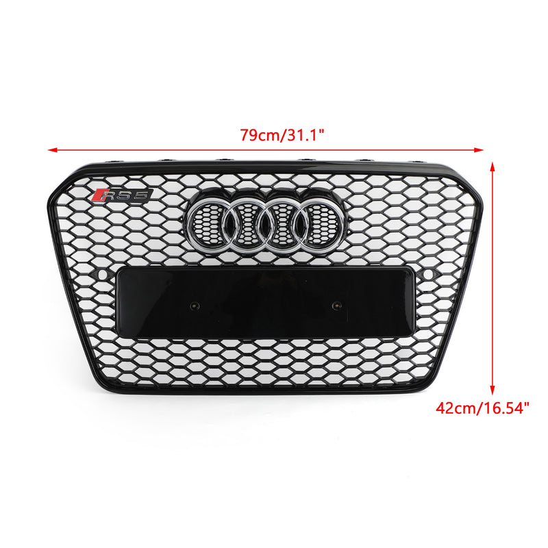 RS5 Honeycomb Sixth Mesh puskurin säleikkö Fit Audi A5 S5 B8.5 2013-2016