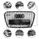 Parrilla de parachoques delantero hexagonal estilo RS5 adecuada para Audi A5 S5 B8.5 2013-2016