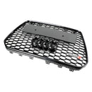 Parrilla de parachoques delantero hexagonal estilo RS5 adecuada para Audi A5 S5 B8.5 2013-2016