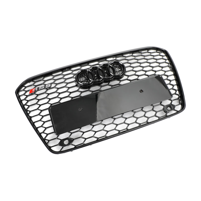 RS5-stil sekskantgitter foran støtfangergrill egnet for Audi A5 S5 B8.5 2013-2016