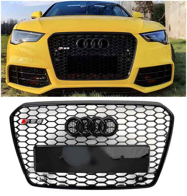 Grade hexagonal estilo RS5 para-choque dianteiro, adequada para Audi A5 S5 B8.5 2013-2016