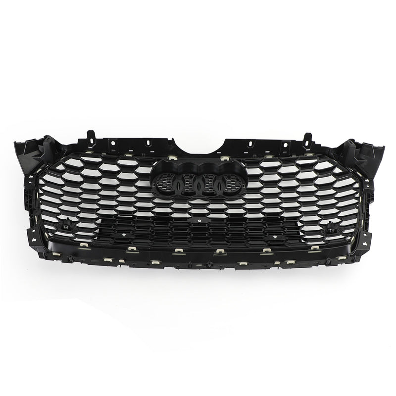 Grade dianteira esportiva estilo favo de mel RS5 para Audi A5 S5 B9 2017-2019 preto brilhante