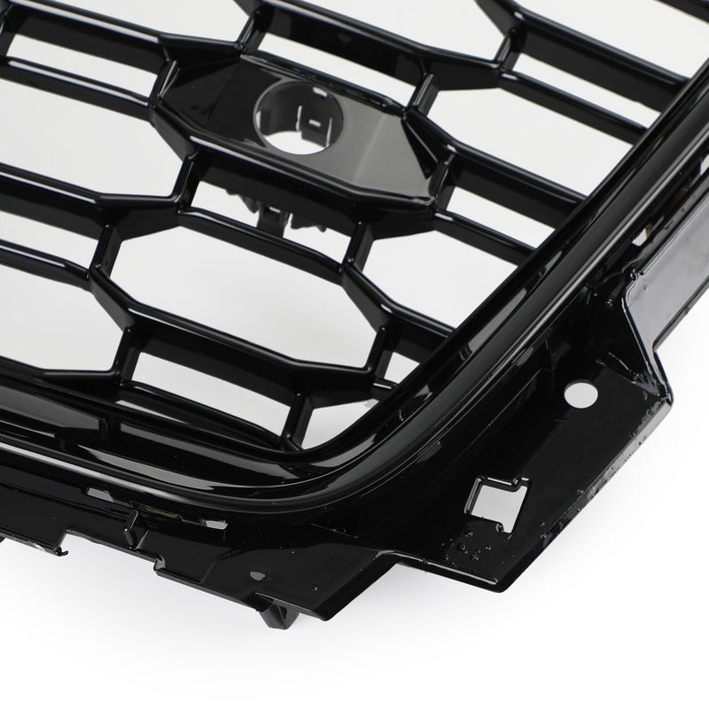 Grade dianteira esportiva estilo favo de mel RS5 para Audi A5 S5 B9 2017-2019 preto brilhante