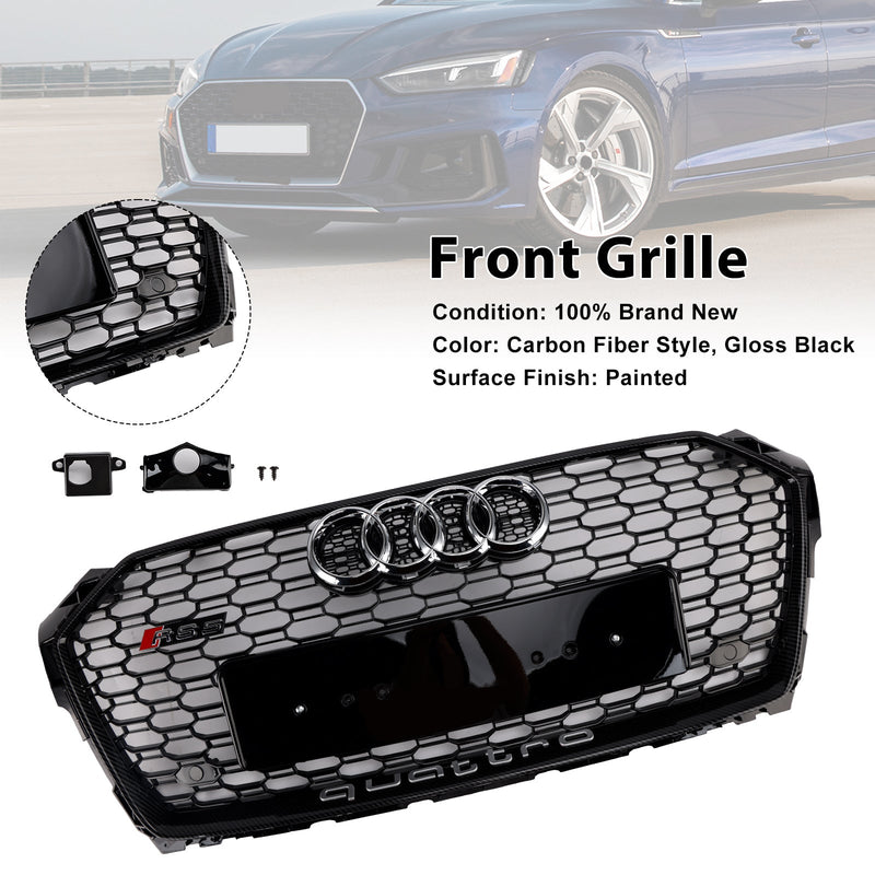 2017–2019 Audi A5 S5 B9 RS5 Style Sport Front Wabengrill