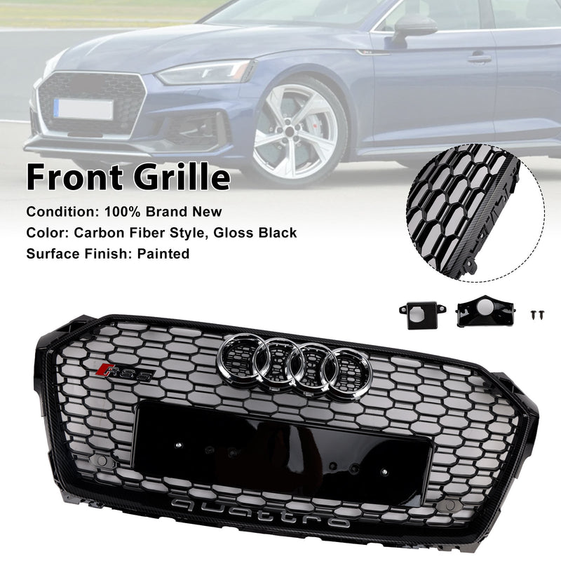 2017–2019 Audi A5 S5 B9 RS5 Style Sport Front Wabengrill