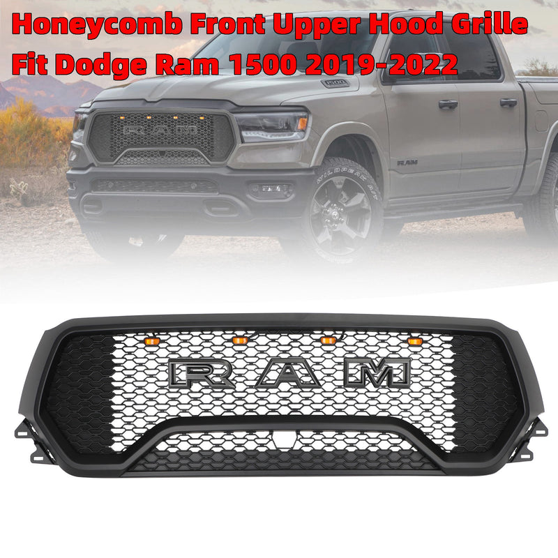TRX Style LED-bikakemönster framgrill passar till Dodge Ram 1500 2019-2022