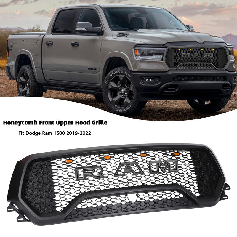 TRX Style LED-bikakemönster framgrill passar till Dodge Ram 1500 2019-2022