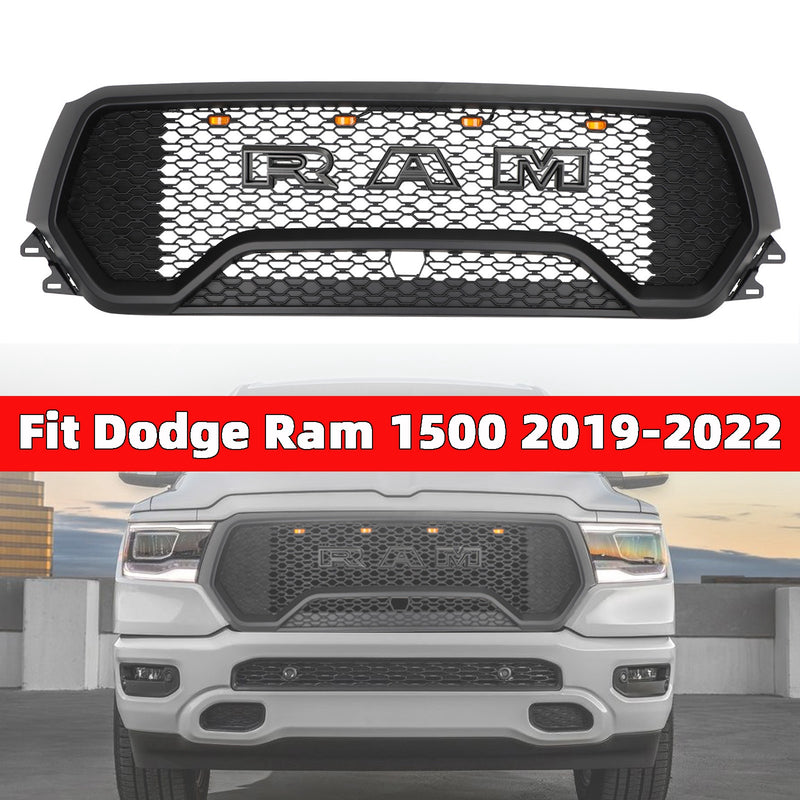 TRX Style LED-bikakemönster framgrill passar till Dodge Ram 1500 2019-2022