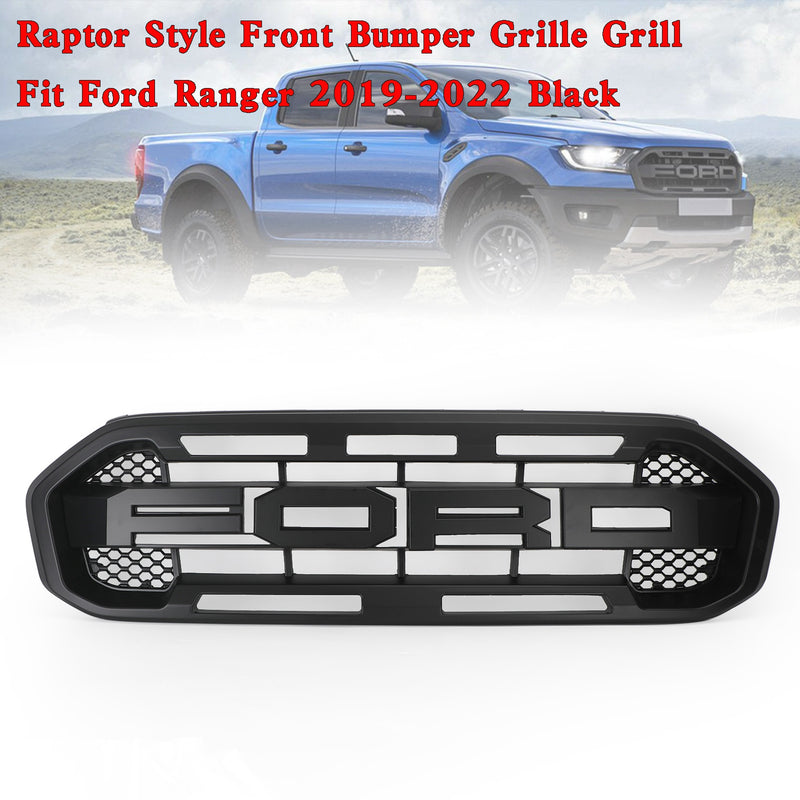 Grill przedniego zderzaka w stylu Raptor do Forda Rangera 2019-2023 czarny