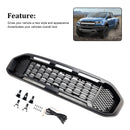 2019–2023 Ford Ranger T8 Musta etukerroksen baarigrilli LED-valolla