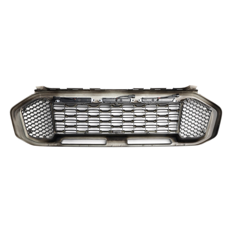 2019–2023 Ford Ranger T8 Musta etukerroksen baarigrilli LED-valolla