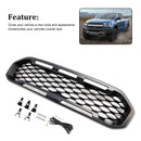 2019-2023 Ford Ranger T8 Etukerroksen baarigrilli, musta, LED-valolla