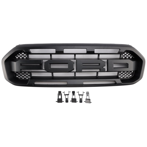 Raptor Style Front Bumper Grille Grill pro Ford Ranger 2019-2023 černá