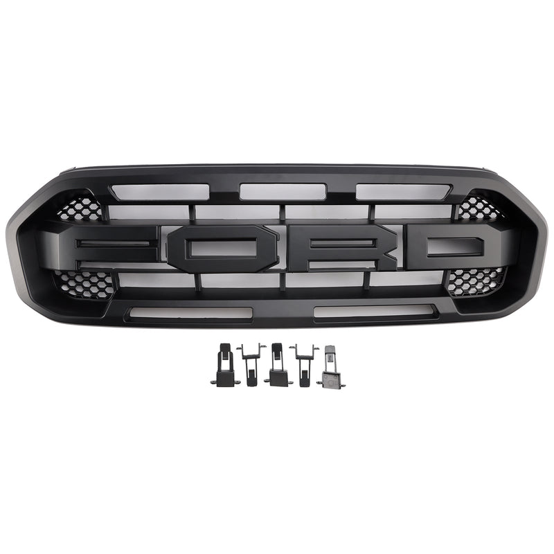 Raptor Style Front Bumper Grille Grill pro Ford Ranger 2019-2023 černá
