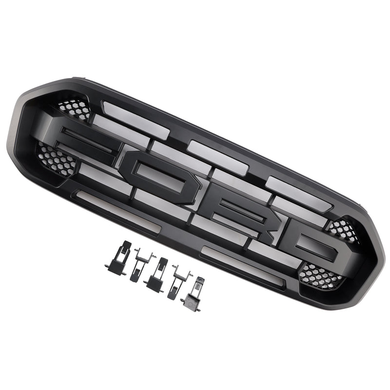 Raptor Style Front Bumper Grille Grill pro Ford Ranger 2019-2023 černá
