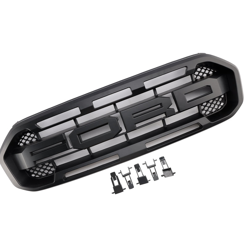 Raptor Style Front Bumper Grille Grill pro Ford Ranger 2019-2023 černá