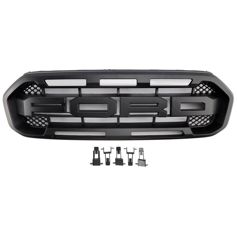Raptor Style Frontstoßstangengrill Grille Fit Ford Ranger 2019-2023 Schwarz