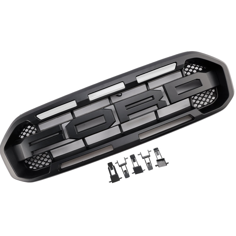 Raptor Style Frontstoßstangengrill Grille Fit Ford Ranger 2019-2023 Schwarz