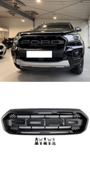Černý přední gril ve stylu Raptor pro nárazník. Vhodné pro Ford Ranger 2019-2023.