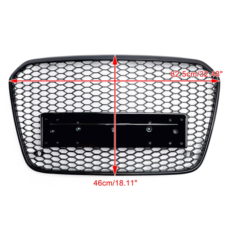 2012-2015 Audi A6 C7 S6 RS6 stil honeycomb grill for støtfanger foran