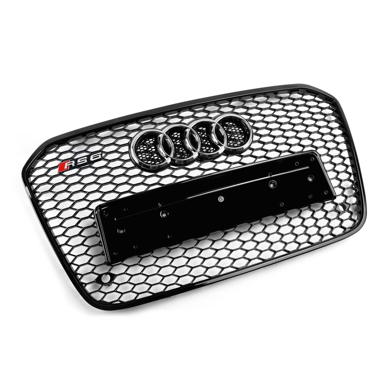 2012-2015 Audi A6 C7 S6 RS6 stil honeycomb grill for støtfanger foran