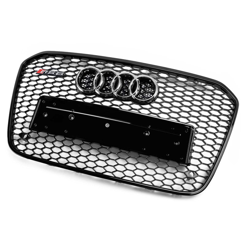 2012-2015 Audi A6 C7 S6 RS6 stil honeycomb grill for støtfanger foran