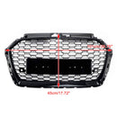 2017-2019 Audi A3 8V RS3 Style Honeycomb Mesh Front Bumper Grill Svart