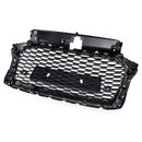 2017-2019 Audi A3 8V RS3 Style Honeycomb Mesh Front Bumper Grill Svart
