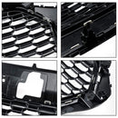 2017-2019 Audi A3 8V RS3 Style Honeycomb Mesh Front Bumper Grill Svart