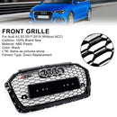 2017-2019 Audi A3 8V RS3 Style Honeycomb Grill Front Bumper Grill Svart