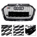 2017-2019 Audi A3 8V RS3 Style Honeycomb Grill Front Bumper Grill Svart