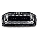 2017-2019 Audi A3 8V RS3 Style Honeycomb Grill Front Bumper Grill Svart