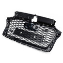 2017-2019 Audi A3 8V RS3 Style Honeycomb Grill Front Bumper Grill Svart