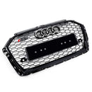 2017-2019 Audi A3 8V RS3 Style Honeycomb Grill Front Bumper Grill Svart