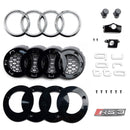 2017-2019 Audi A3 8V RS3 Style Honeycomb Grill Front Bumper Grill Svart