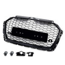 2017-2019 Audi A3 8V RS3 Style Honeycomb Mesh Front Bumper Grill Svart